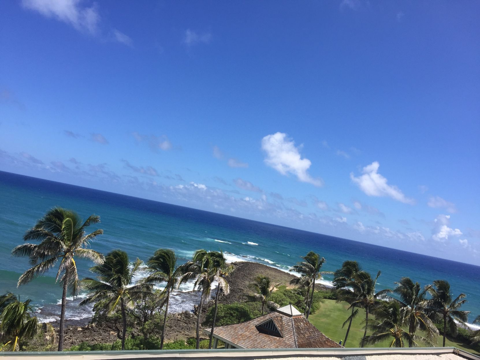Relaxing on the balcony